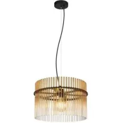 Globo Lighting Hängeleuchte   ¦ schwarz ¦ Maße (cm): H: 150  Ø: 40