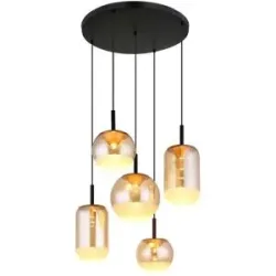 Globo Lighting Hängeleuchte   ¦ schwarz ¦ Maße (cm): H: 150  Ø: 71