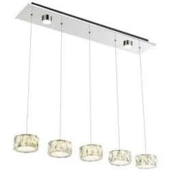 Globo Lighting Hängeleuchte   ¦ silber ¦ Maße (cm): B: 16 H: 120