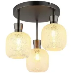 Globo Lighting Deckenleuchte   ¦ schwarz ¦ Maße (cm): H: 30,5  Ø: 33