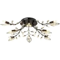 Globo Lighting Deckenleuchte   ¦ schwarz ¦ Maße (cm): H: 25  Ø: 76