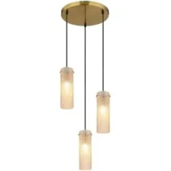 Globo Lighting Hängeleuchte   ¦ gold ¦ Maße (cm): H: 120  Ø: 35