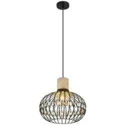 Globo Lighting Hängeleuchte   ¦ schwarz ¦ Maße (cm): H: 150  Ø: 38