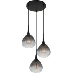 Globo Lighting Hängeleuchte   ¦ schwarz ¦ Maße (cm): H: 120  Ø: 44