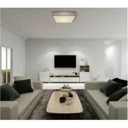 Globo Lighting Deckenleuchte   ¦ weiß ¦ Maße (cm): B: 50 H: 13