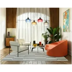 Globo Lighting Hängeleuchte   ¦ schwarz ¦ Maße (cm): B: 24 H: 120