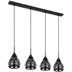Globo Lighting Hängeleuchte   ¦ schwarz ¦ Maße (cm): B: 17 H: 120