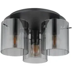Globo Lighting Deckenleuchte   ¦ grau ¦ Maße (cm): H: 20  Ø: 37