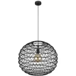 Globo Lighting Hängeleuchte   ¦ schwarz ¦ Maße (cm): H: 120  Ø: 59