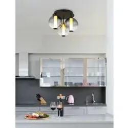 Globo Lighting Deckenleuchte   ¦ schwarz ¦ Maße (cm): H: 29,5  Ø: 38