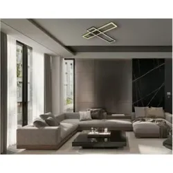 Globo Lighting Deckenleuchte   ¦ schwarz ¦ Maße (cm): B: 60 H: 7,5
