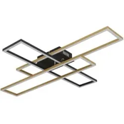 Globo Lighting Deckenleuchte   ¦ schwarz ¦ Maße (cm): B: 60 H: 9,5