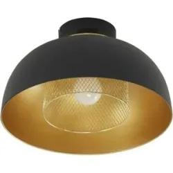 Höffner Deckenleuchte  Punch ¦ schwarz ¦ Maße (cm): H: 20,5  Ø: 35