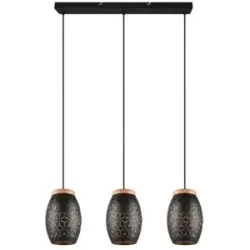 Höffner Pendelleuchte   ¦ schwarz ¦ Maße (cm): B: 65 H: 150 T: 15.0