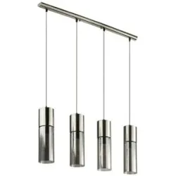 Globo Lighting Pendelleuchte   ¦ silber ¦ Maße (cm): B: 80 H: 156 T: 9.0