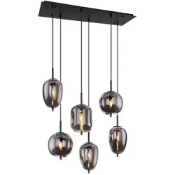 Globo Lighting Pendelleuchte   ¦ schwarz ¦ Maße (cm): B: 80 H: 120 T: 34.0