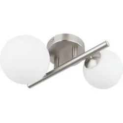 Globo Lighting Deckenleuchte  Riha ¦ silber ¦ Maße (cm): B: 25 H: 12,5 T: 26.0