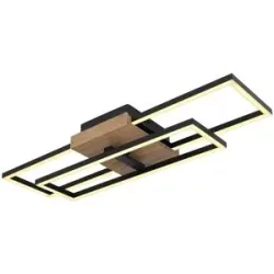 Globo Lighting Deckenleuchte   ¦ schwarz ¦ Maße (cm): B: 60 H: 10 T: 15.0