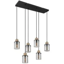 Globo Lighting Pendelleuchte   ¦ schwarz ¦ Maße (cm): B: 62 H: 120 T: 18.0