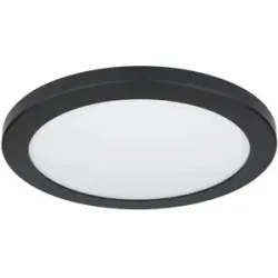 Globo Lighting Deckenleuchte   ¦ schwarz ¦ Maße (cm): B: 29,8 H: 1,8 T: 29.8