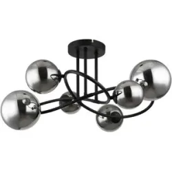 Globo Lighting Deckenleuchte  Riha ¦ schwarz ¦ Maße (cm): B: 62 H: 35 T: 59.0