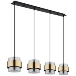 Globo Lighting Pendelleuchte   ¦ schwarz ¦ Maße (cm): B: 111 H: 120 T: 18.0