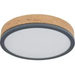 Globo Lighting Deckenleuchte   ¦ grau ¦ Maße (cm): B: 30 H: 8,5 T: 30.0