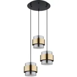 Globo Lighting Pendelleuchte   ¦ schwarz ¦ Maße (cm): B: 45 H: 120 T: 45.0