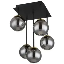 Globo Lighting Deckenleuchte  Jorge ¦ schwarz ¦ Maße (cm): B: 25,5 H: 38 T: 25.5