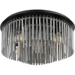 Globo Lighting Deckenleuchte   ¦ schwarz ¦ Maße (cm): B: 50 H: 25 T: 50.0