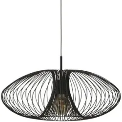 Höffner Pendelleuchte   ¦ schwarz ¦ Maße (cm): H: 200  Ø: 60