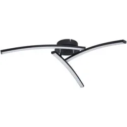 Globo Lighting Deckenleuchte   ¦ schwarz ¦ Maße (cm): B: 60 H: 12,5 T: 60.0