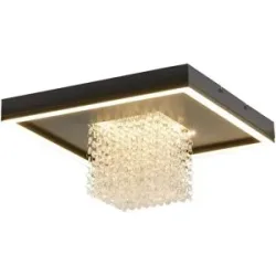 Höffner Deckenleuchte   ¦ schwarz ¦ Maße (cm): B: 40 H: 21 T: 40.0