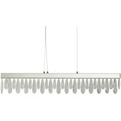 Höffner LED-Pendelleuchte   ¦ silber ¦ Maße (cm): B: 90 H: 150 T: 6.0