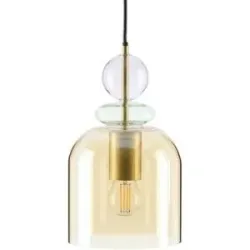 KHG Pendelleuchte   ¦ gold ¦ Maße (cm): H: 150  Ø: 15