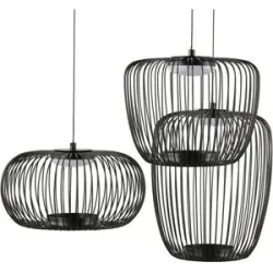 KHG Pendelleuchte Pendelleuchte  ¦ schwarz ¦ Maße (cm): H: 150  Ø: 62