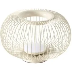 KHG LED-Tischleuchte   ¦ beige ¦ Maße (cm): H: 19,5  Ø: 30