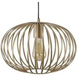 KHG Pendelleuchte   ¦ beige ¦ Maße (cm): H: 150  Ø: 35