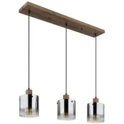 Globo Lighting Pendelleuchte   ¦ holzfarben ¦ Maße (cm): B: 100 H: 120