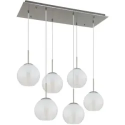 Globo Lighting Pendelleuchte   ¦ silber ¦ Maße (cm): B: 90 H: 120