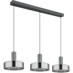 Globo Lighting Pendelleuchte   ¦ grau ¦ Maße (cm): B: 90 H: 150