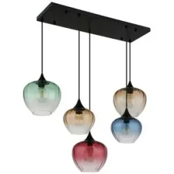 Globo Lighting Pendelleuchte   ¦ schwarz ¦ Maße (cm): B: 86 H: 120