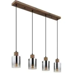 Globo Lighting Pendelleuchte   ¦ holzfarben ¦ Maße (cm): B: 105 H: 120