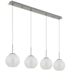 Globo Lighting Pendelleuchte   ¦ silber ¦ Maße (cm): B: 100 H: 120