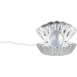 Höffner Tischleuchte   ¦ silber ¦ Maße (cm): B: 17,5 H: 14,5