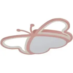 KHG Deckenleuchte   ¦ rosa/pink ¦ Maße (cm): B: 60 H: 6 T: 40.0