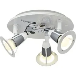 Höffner Deckenleuchte Fußballer   ¦ silber ¦ Maße (cm): B: 30 T: 18.0