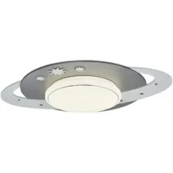 Höffner LED-Deckenleuchte ´Saturn´   ¦ grau ¦ Maße (cm): B: 50 T: 20.0