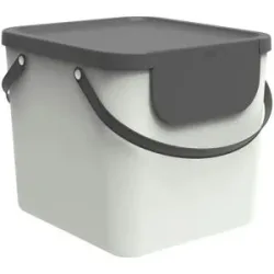 Rotho Müllsystem  Albula ¦ weiß ¦ Kunststoff ¦ Maße (cm): B: 39,8 H: 35,8 T: