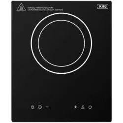 KHG Induktionskochplatte  IKP-2000 ¦ schwarz ¦ Glas ¦ Maße (cm): B: 35 H: 4,2 T: